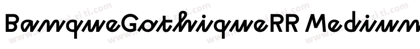 BanqueGothiqueRR Medium字体转换